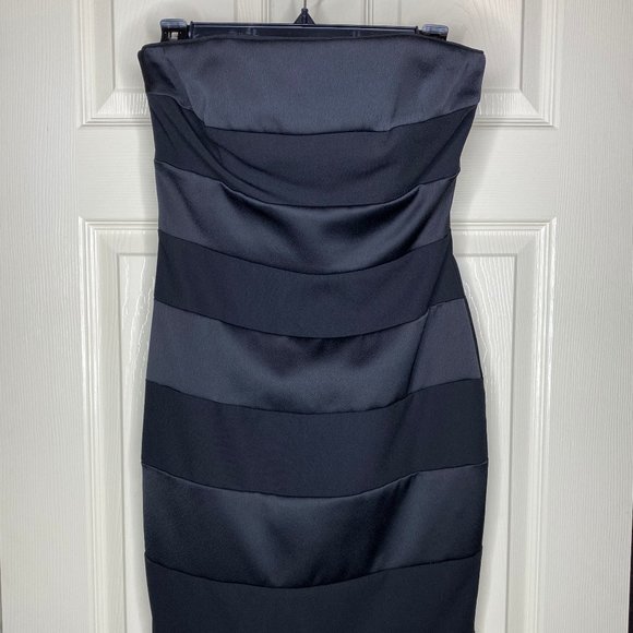 White House Black Market Black Strapless Dress - Picture 4 of 8